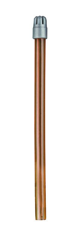 Monoart Speichelsauger 12,5 cm in orange mit silberner Kappe.