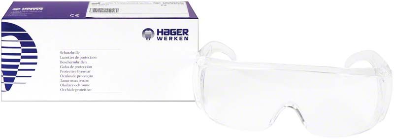 Hochwertige Überbrille H&W OTG II neben Verpackung von medi.