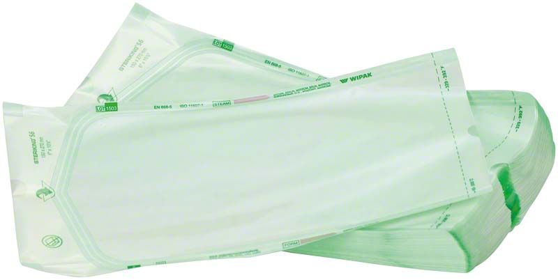 Steriking Flache Tüten S6 mit zwei Sterilisationsindikatoren.