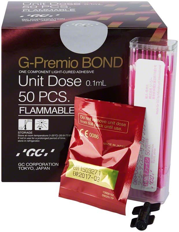 G-Premio BOND Refill Unit-Doses mit Verpackung und Zubehör.