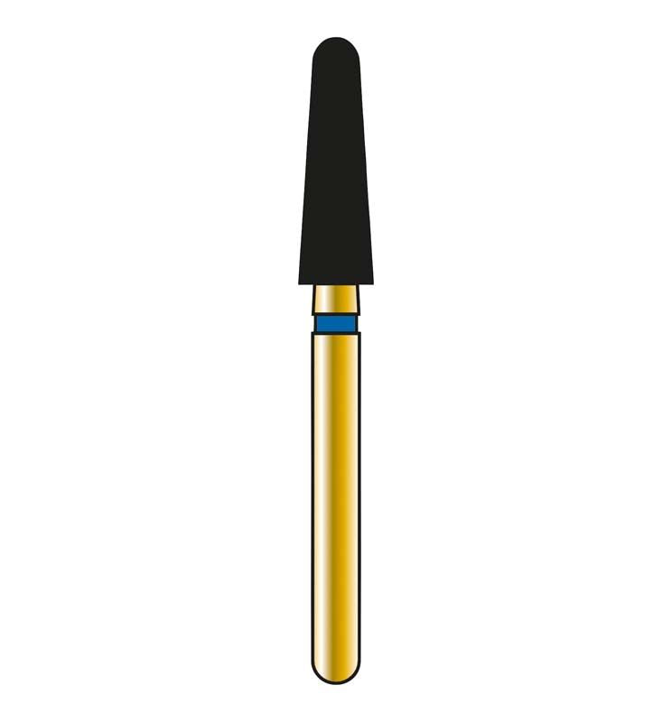Dentale Diamantfräse Diatech FG G856-314-025 mit konischer Spitze.