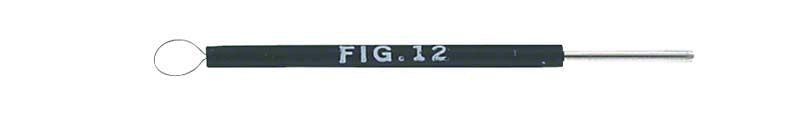 Elektrode für HF-Chirurgie, Modell Figur 12, mit Schlaufenspitze.