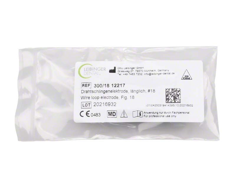 Drahtschlingenelektrode Fig. 18 in transparenter Verpackung.
