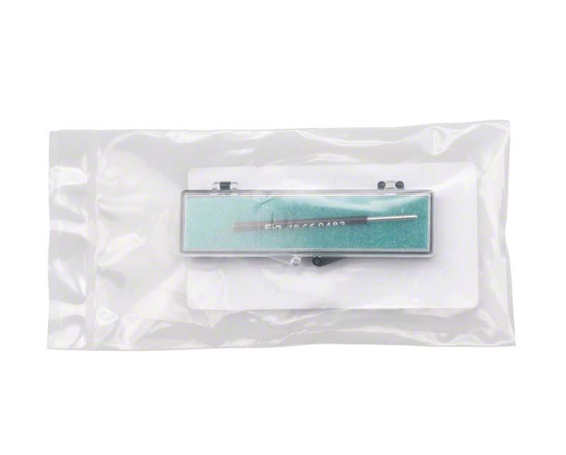 Elektroden Stück Fig. 18 in transparenter Verpackung auf weißem Hintergrund.