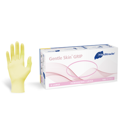 Gentle Skin grip Latex-Untersuchungshandschuhe, puderfrei