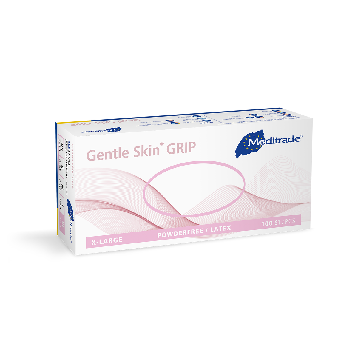 Gentle Skin grip Latex-Untersuchungshandschuhe, puderfrei