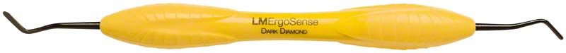 Gelbes LM Dark Diamond Kunststoffinstrument für die Zahnmedizin, posterior.