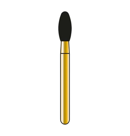 DIATECH Speedster FG S379 023 Dentalturbinenbohrer mit goldfarbenem Schaft und schwarzer Spitze.