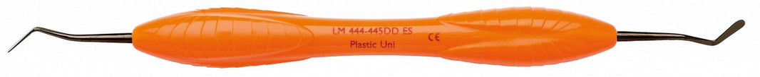 Orangener LM Dark Diamond Mini Spatel mit doppelseitigen Metallspitzen.