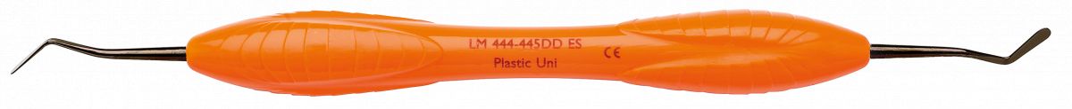Orangener LM Dark Diamond Mini Spatel mit doppelseitigen Metallspitzen.