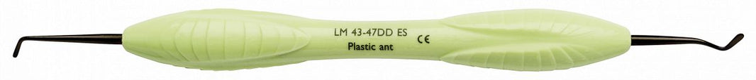 LM Dark Diamond Kunststoffinstrument für anterioren Gebrauch, grün mit doppelten Enden.