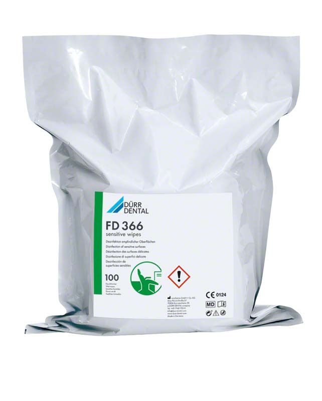 Nachfüllpackung FD 366 sensitive wipes von Dürr Dental.