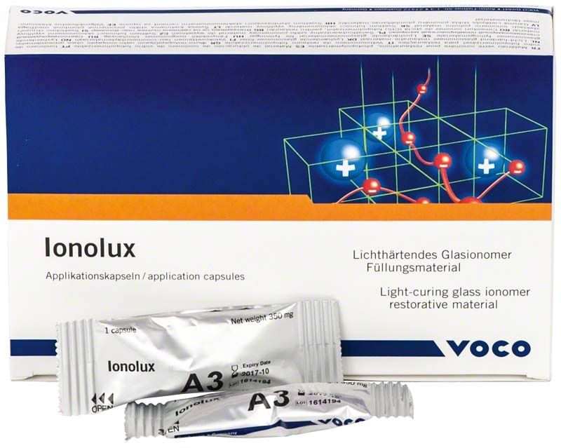 Ionolux® Applikationskapseln 20 Stück - A3, Verpackung mit Produktabbildung.