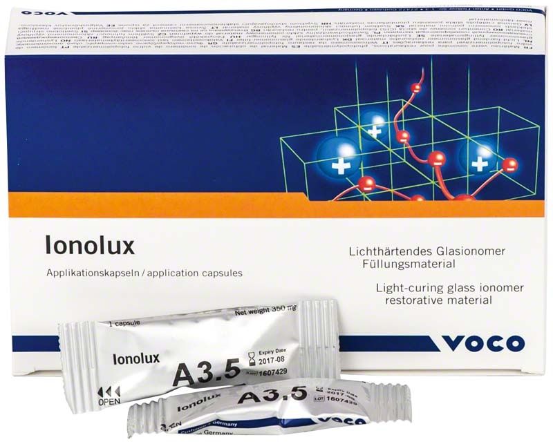 Ionolux® Applikationskapseln A3,5, 20 Stück, in Originalverpackung mit Grafiken.