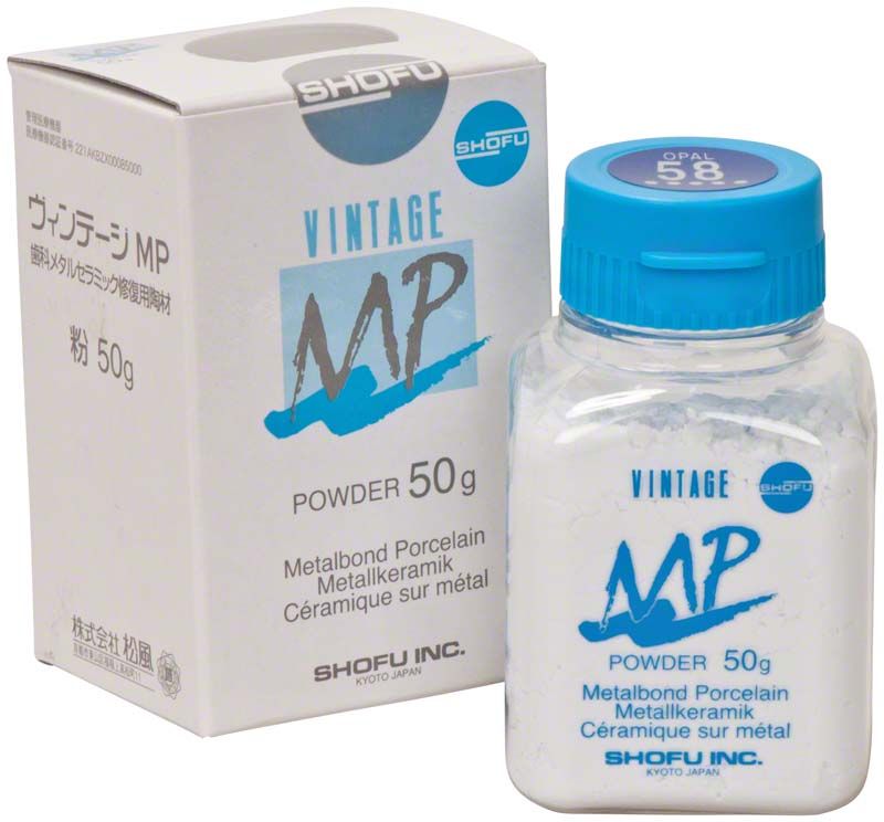 Vintage MP Opal Schneide 50g Pulver in weißem Kunststoffbehälter mit Verpackung.