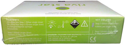 Verpackung des Riva Star Kits mit Inhaltsangaben und Sicherheitsinformationen.