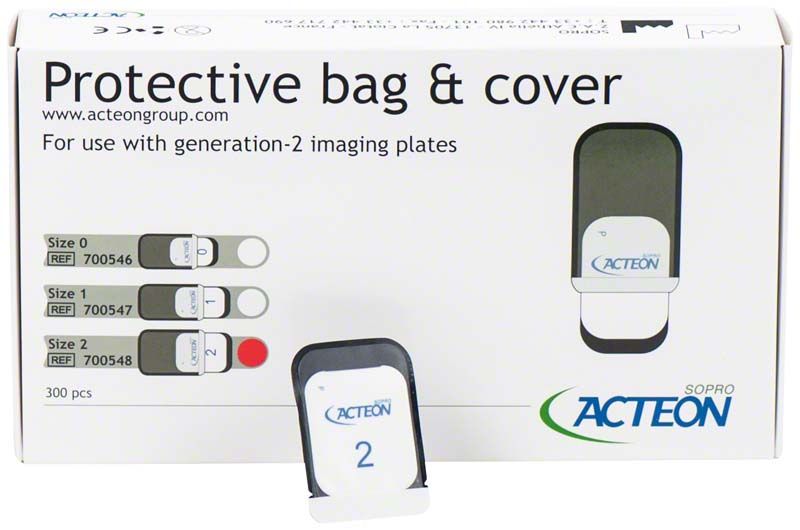 Schutzhüllen Gr. 3 für Bildplatten, Verpackung mit Produktabbildung.