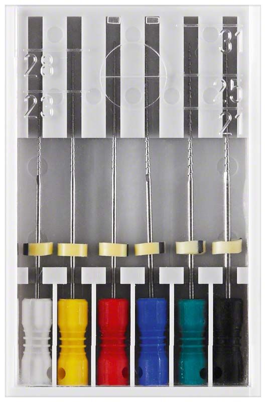 Hedströmfeilen 174 31mm sortiert in bunter Halterung.
