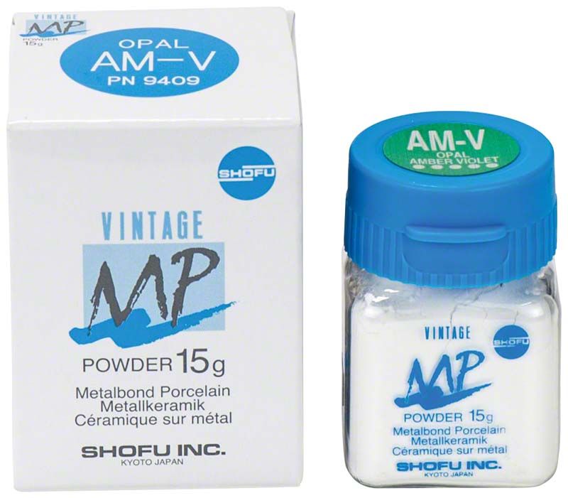 Verpackung und Glasbehälter von VINTAGE MP Opal Effect 15g AM-V.