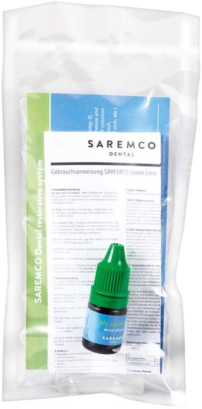 els unibond Flasche 5 ml mit grüner Kappe in Verpackung.