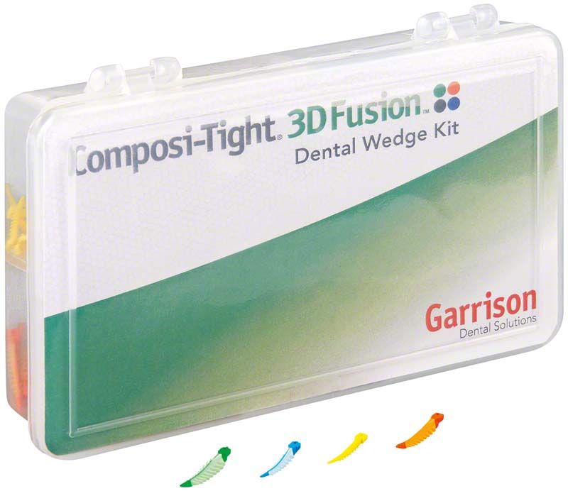 Composi-Tight® 3D Fusion™ Wedge Set in transparenter Verpackung mit grünem Design.