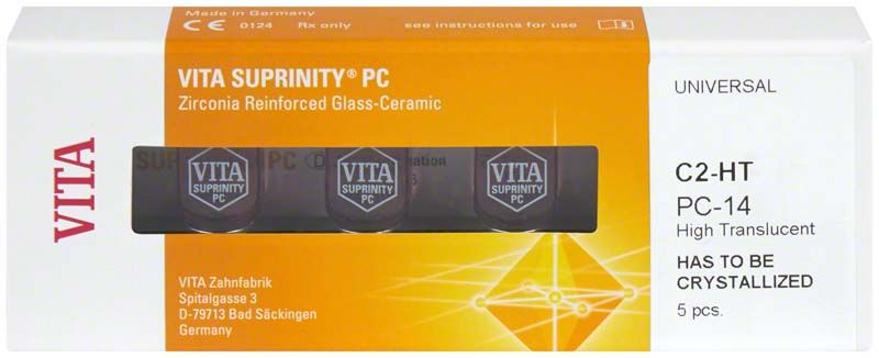 VITA SUPRINITY® PC Universal HT C2 Zirkon-Verstärktes Glas-Keramik-Set in Verpackung