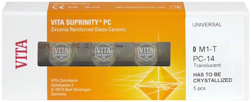 VITA SUPRINITY® PC Universal Zahnersatz-Blöcke in Originalverpackung.