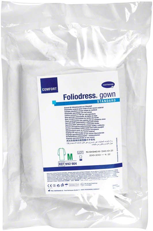 OP-Wickelmantel Foliodress Gown Comfort in Verpackung, Größe M.