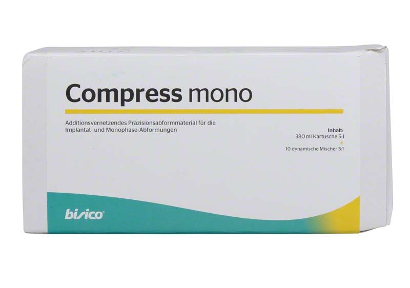 Hochwertige Verpackung des Compress mono A-Silikon Abformmaterials von Medic-Star.