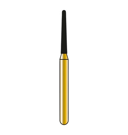 DIATECH Speedster FG S856 012 Zahnbohrer in Nahaufnahme mit goldener Schaft.