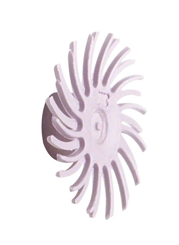 Sof-Lex™ Diamantpolierrad in pinker, flexibler Rädchenform für Zahnpolitur.