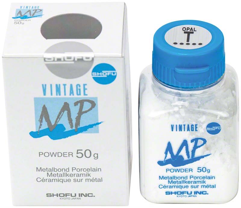 Vintage MP Opal Effekt Pulver 50g in durchsichtiger Flasche mit Verpackung.