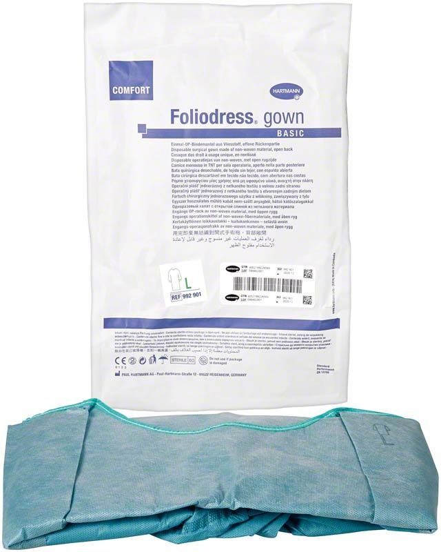 Foliodress OP-Mantel Comfort Basic in Verpackung, Größe L.