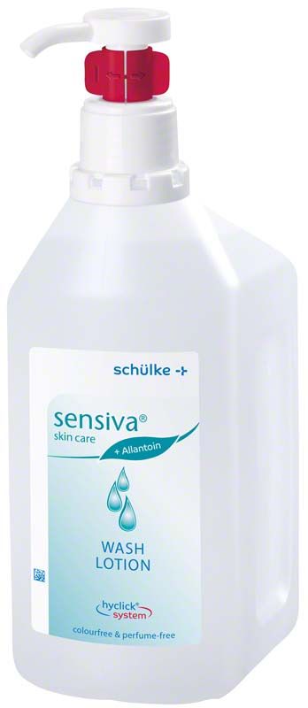sensiva® wash lotion Flasche 1 Liter mit Spenderaufsatz, hyclick System