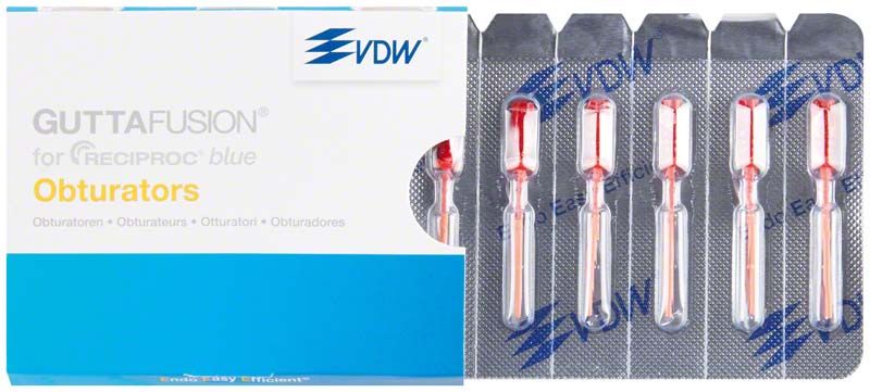GUTTAFUSION für RECIPROC® blue R25 Obturatoren in Verpackung.