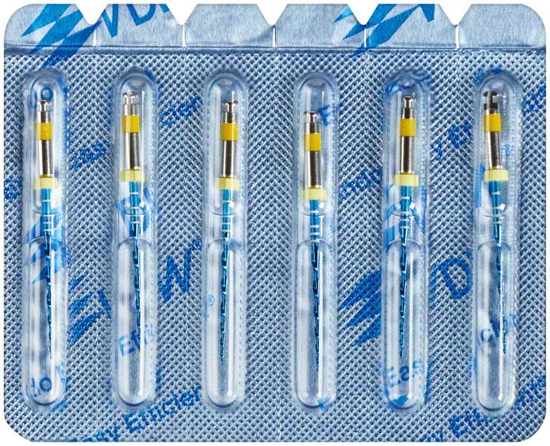 Endodontische Feilen RECIPROC® blue 25mm R50 in Blisterverpackung.