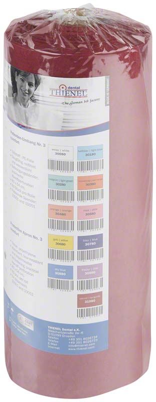 Patienten-Umhang Nr.3 comfort weinrot in Verpackung mit Etikett.