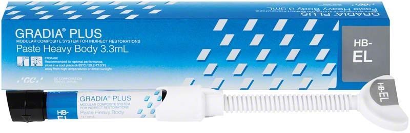 GRADIA® PLUS Paste Heavy Body HB-EL in 3,3 ml Spritze.