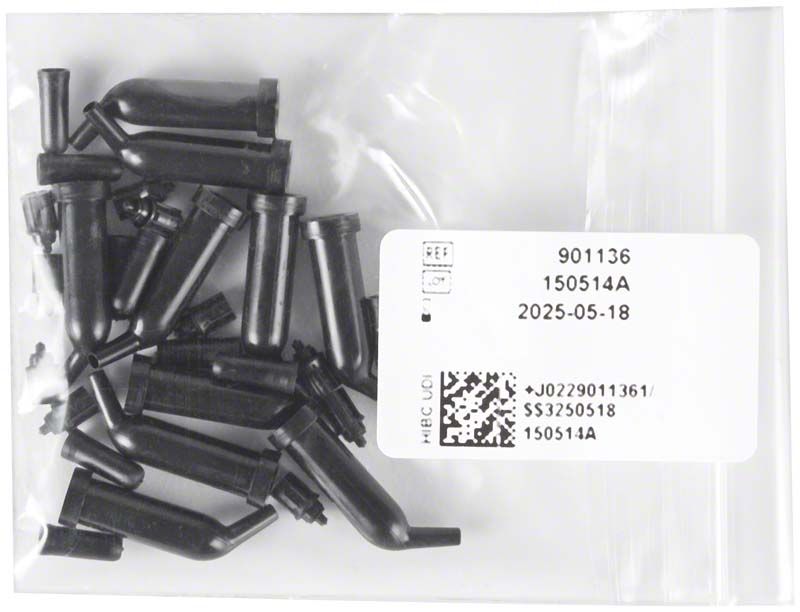 Schwarze GRADIA® PLUS Mixotip-Spitzen in transparenter Kunststoffverpackung.