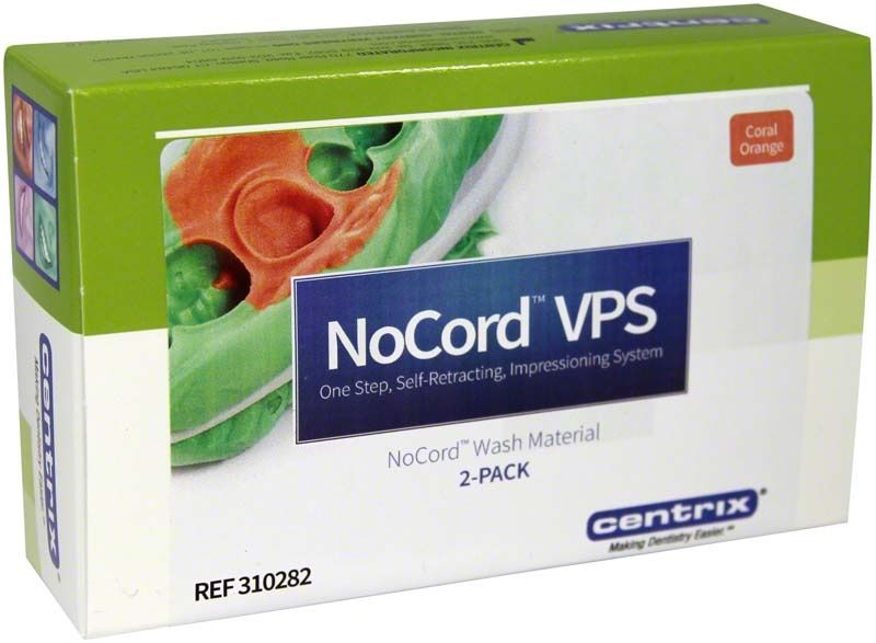 Nachfüllpackung NoCord™ VPS Wash-Material in Coral Orange.