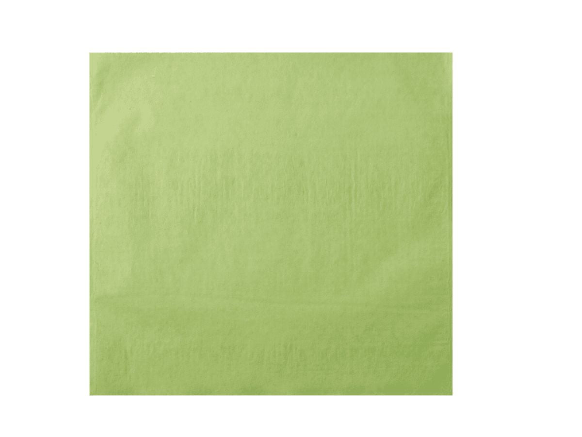 Grüne Monoart Kopfschutztasche aus medizinischem Material.