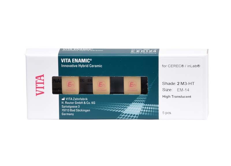 VITA ENAMIC® Hybridkeramikblock für CEREC®/inLab in Originalverpackung.