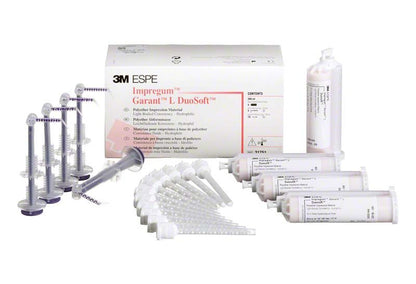 Impregum™ Garant™ L DuoSoft™ Refill Packung mit Spritzen und Mischkanülen.