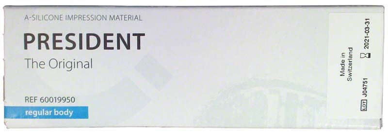 PRESIDENT Abformmaterial-Tuben, The Original regular body, 2 x 53ml-Packung.