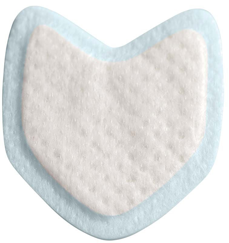 Schaumstoffkissen für Parotis mit glatter, weicher Oberfläche zur Speichelabsorption.