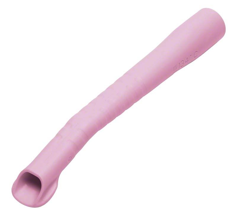 Monoart Kinder-Absaugkanüle EVO rosa für zahnärztliche Eingriffe.