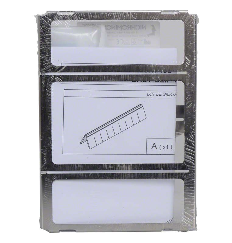 EASY-CLIP 10 Blau mit Detailansicht der Silikonhalterung in transparentem Gehäuse.