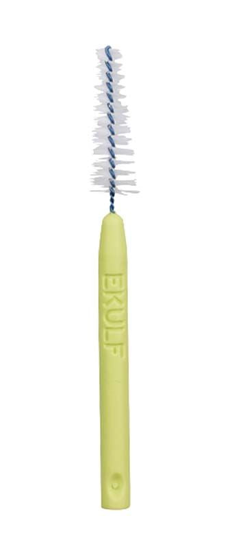 EKULF grüne konische Interdentalbürste mit kunststoffummanteltem Draht.