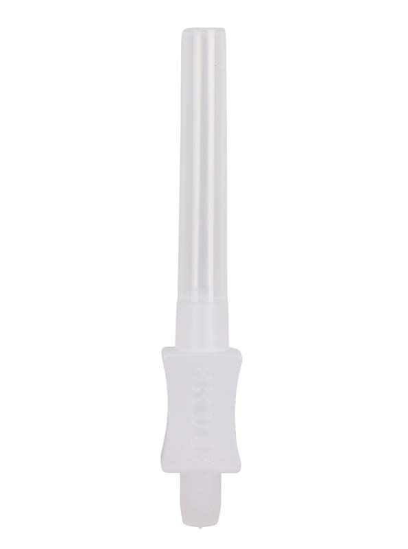 Nahaufnahme eines weißen Griffs der EKULF Interdentalbürsten ph Professional.
