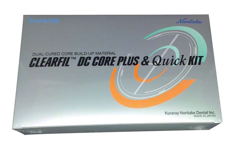 Kombi-Kit-Verpackung von Clearfil DC Core Plus mit Logodesign.